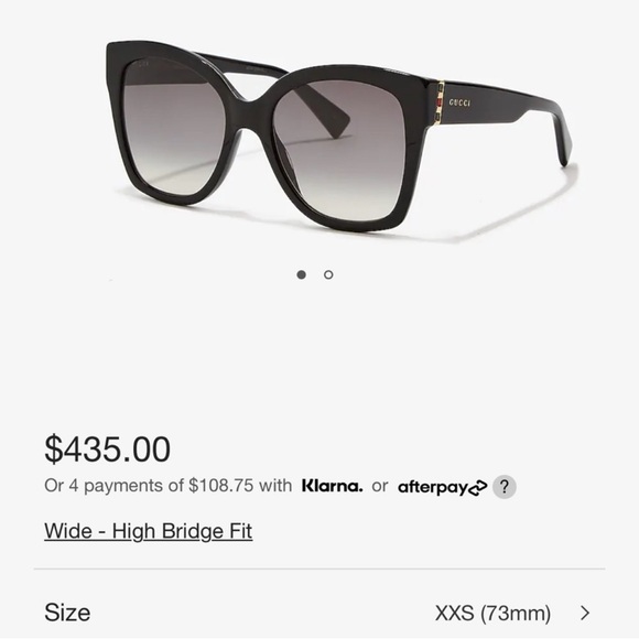 Gucci Black Oversized Square Sunglasses - Picture 10 of 11